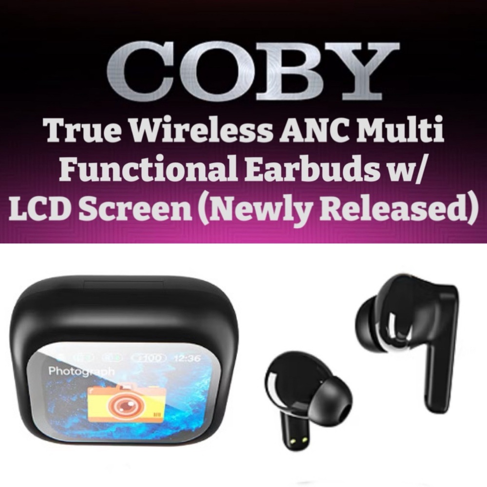 ✨Coby Audio -  True Wireless Earbuds with LCD Screen (Newly Released) - NEW✨